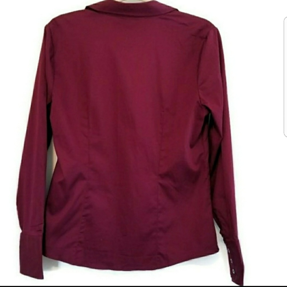 BANANA REPUBLIC BURGHANDY BLOUSE - Picture 6 of 6